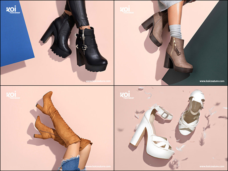 Womens footwear photographer Matthew Seed shoots a new brand of shoes.
