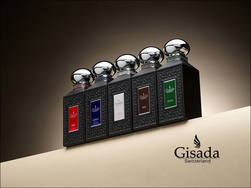 Perfume brand Gisada got in touch to ask us to shoot their new look perfume bottles.